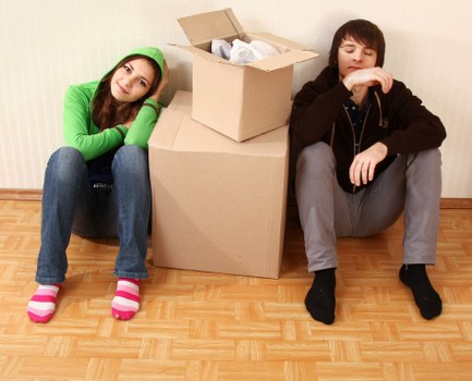 Removal team planning a flat move in Earls Court