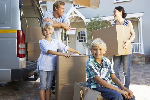 Truck loading for a flat move in West London