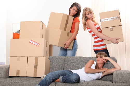 Moving day logistics including parking and access planning in Earls Court